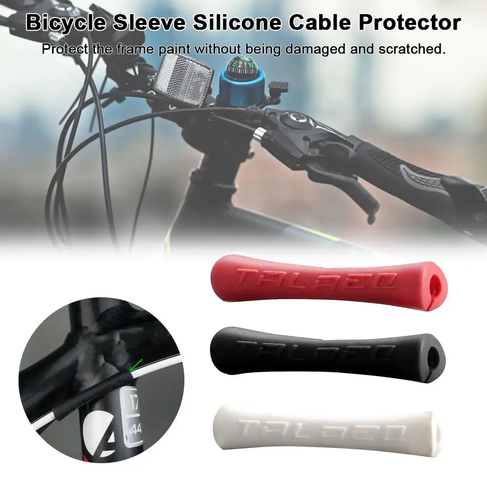

10Pcs/lot Bicycle Bike Rubber Top Tube Frame Protection Protector Cover Sleeve for Shift Derailleur Brake Cable Wrap Housing