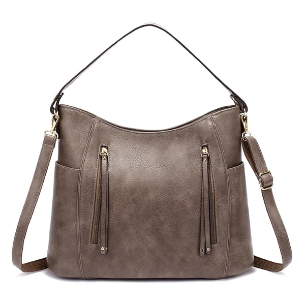 Винтажные роскошные сумки на плечо из искусственной кожи, женские сумки, дизайнерские женские ручные сумки для женщин, брендовая сумка-мессенджер, женские сумки ACELURE - Цвет: Gray