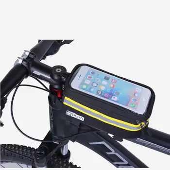 

None Phone Case Utility Bicycle Cell Phone Bag with TPU Screen Reflective Waterproof Bag Cycling Equipment