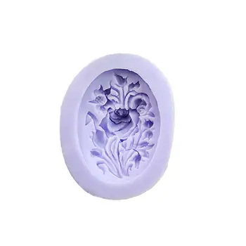 

Bouquet Fondant Mold Food Grade Flower Silicone Baking Tool Multi Usage Rose Cake Mould for Kitchen DIY