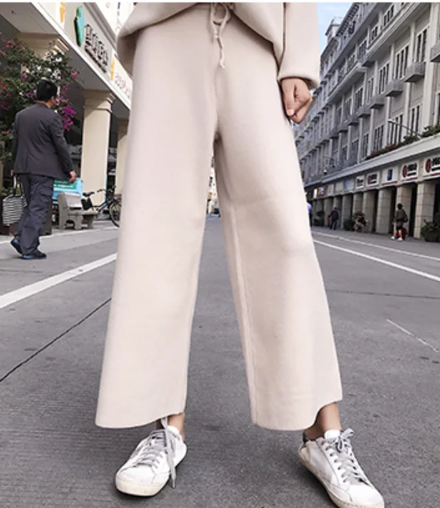 pants Свитер женский Водолазка пуловер женский из двух частей вязаный свитер кашемировый свитер женский свободный свитер женская зимняя одежда - Цвет: pants
