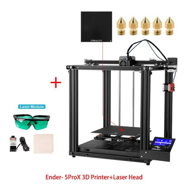 Creality Ender-5 Pro FDM 3D Printer with Silent Mainboard 2 Y-axis DIY 3D Printing Build Volume 220 x 220 x 300mm Extruder large 3d printer 3D Printers