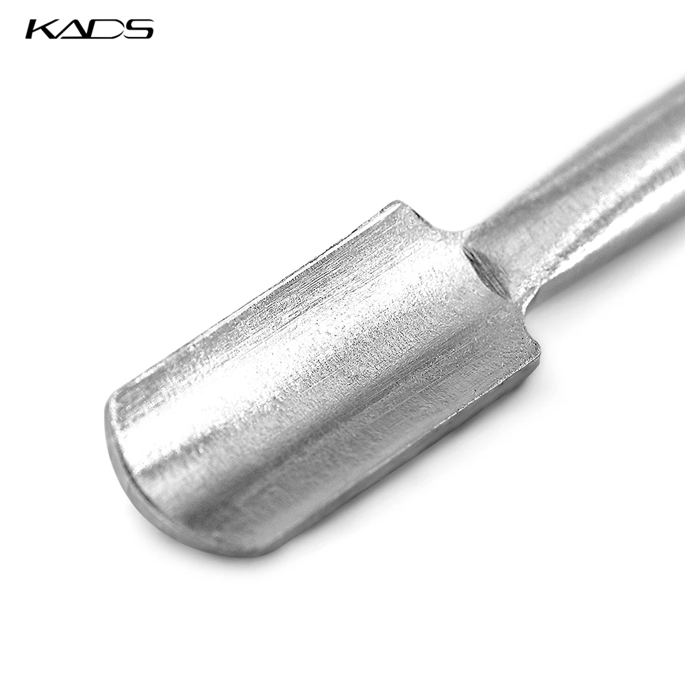 KADS 1 шт./лот Нержавеющей Стали Кутикулы Pusher Остатки Remover Кожи Ногтей Маникюр Серебряный Маникюрный Салон кутикулы pusher для ногтей инструмент