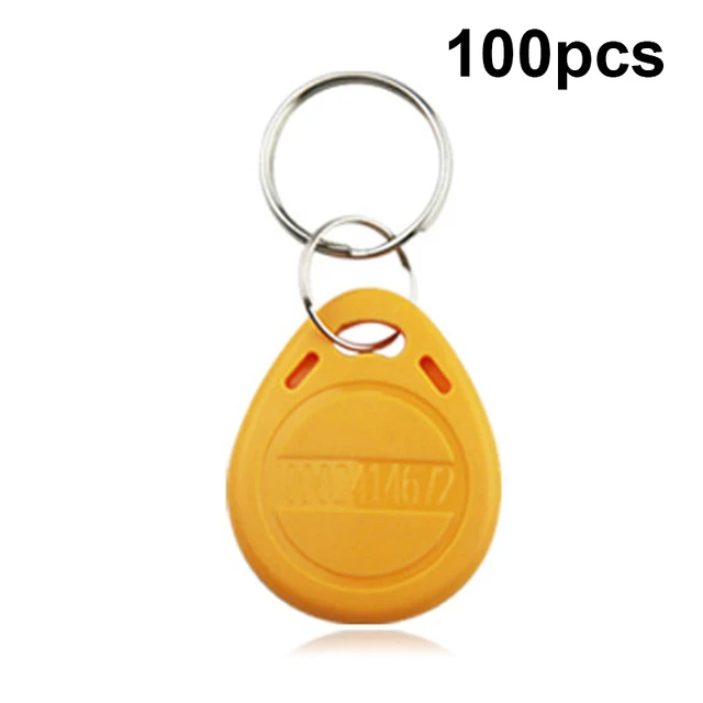 10/100pcs RFID Tag 125Khz Key Copy Rewritable Writable Rewrite RFID  Keyfobs Tag Ring Card Proximity Token Duplicate 9 Colors K 100pcs