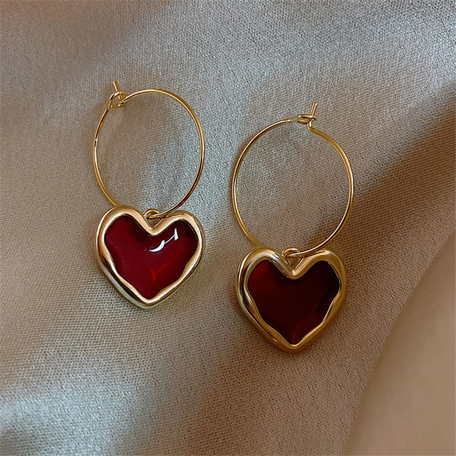 Fashion Retro Earring Twist Metal Circle Geometric Round Hoop Earrings for Women Accessories Party Jewelry Gift