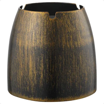 

Wind Ashtray Bronze Stainless Steel Ashtray for Outdoor and Indoor Metal Table Ashtray XL
