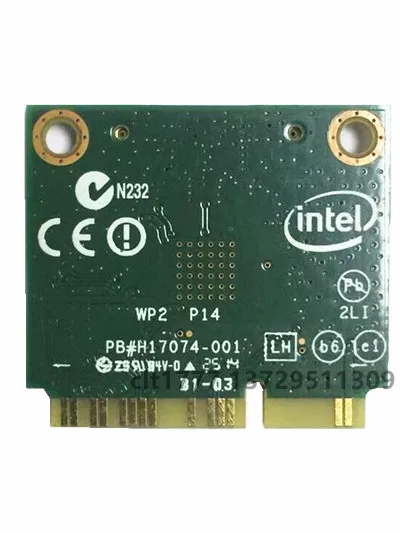 Двухдиапазонная беспроводная сетевая карта Intel Intel7260HMW 7260AC 5G 876M Bluetooth 4,0 mini Pci-e