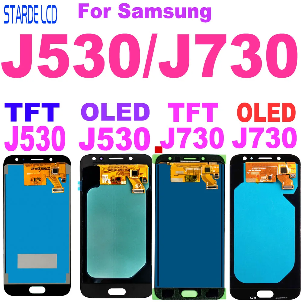 Amoled J730 LCD для Samsung Galaxy J7 Pro 2017 SM J730F ЖК экран с сенсорным экраном дигитайзер J5 J530 J530F