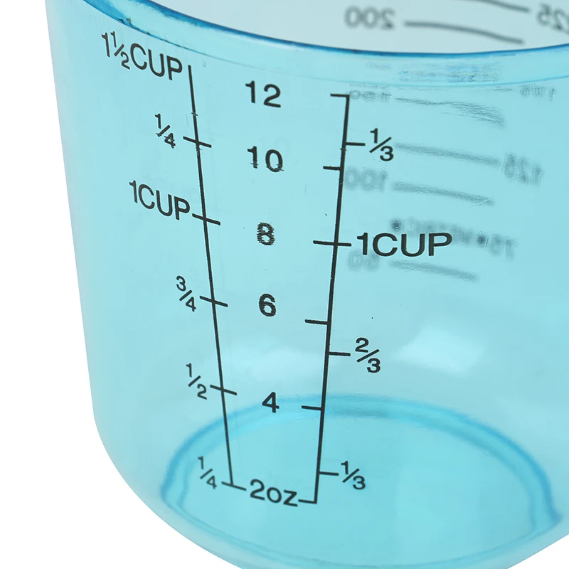 1PCS 300ml Plastic Measuring Cup High Quality Clear Scale Show Transparent Mug Pour Spout Measuring Device