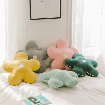 

50X50CM flower shaped cusion stuffed back cushion throw pillow lumbar pillow baywindow plush waist pillow backrest