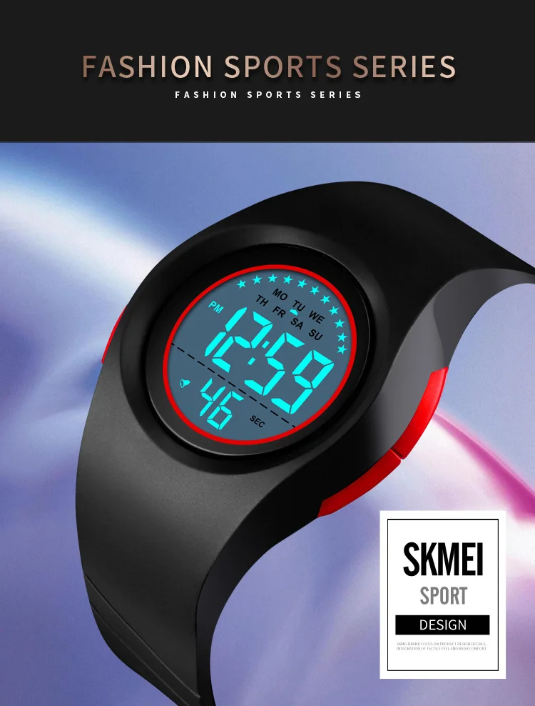 SKMEI мальчик спортивные цифровые часы секундомер водонепроницаемые детские часы модные светящиеся часы с будильником детские часы Relogio Infantil 1556