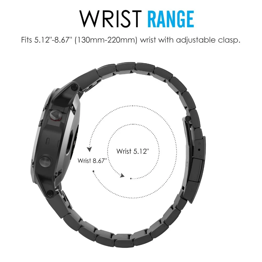 22 мм металлический ремешок для HUAWEI WATCH GT Active Band для Honor Magic Amazfit GTR Сменные аксессуары из нержавеющей стали ремешок для часов