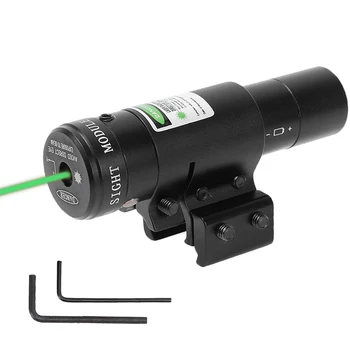 

Tactical Red/Green Dot Laser Sight Scope Hunting Compact Mini Adjustable Gun Laser Military Equipment with 11mm 21mm Scope