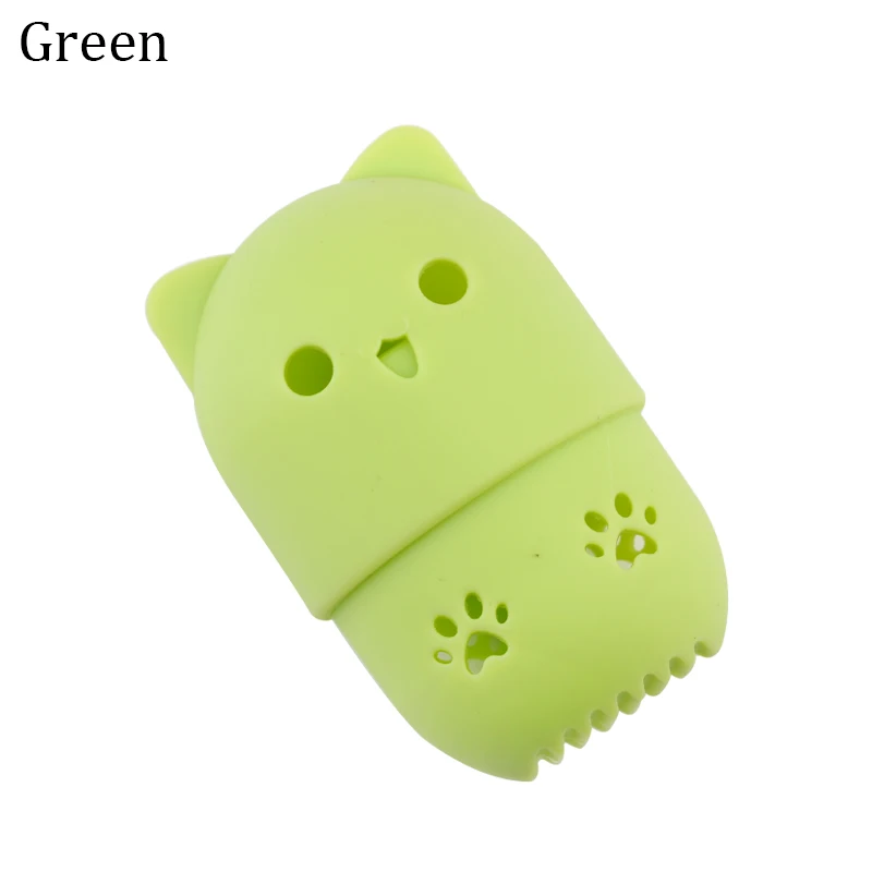 Green Коробка для хранения губки для макияжа Пылезащитная коробка для хранения порошка из силикагеля Косметический Чехол для сушки губки держатель для яиц - Цвет: Green