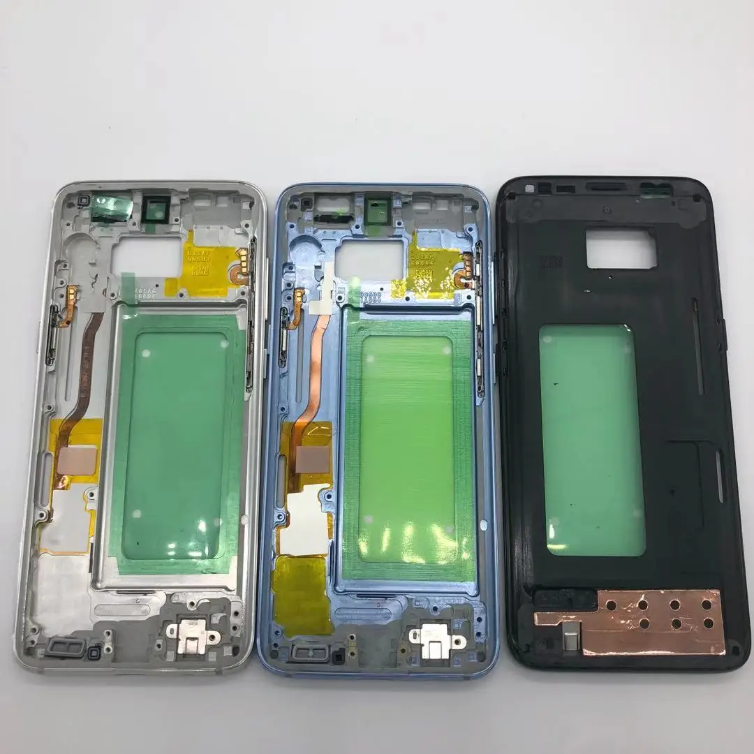 Netcosy для samsung S8 G950 S8 Plus G955 пластина средней рамы с ободком Крышка корпуса Замена для samsung S9 G960 S9 Plus G965