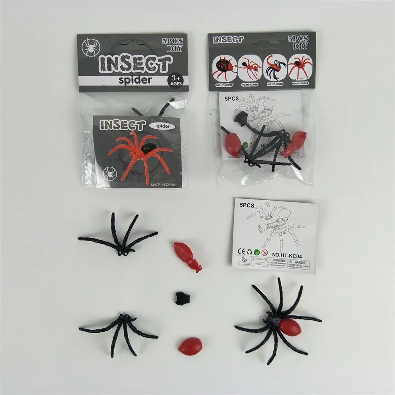 

Children'S Educational Scientific And Educational Toy Creative DIY Educational Self-Loading Spider 5PCS Strange New Assembled An