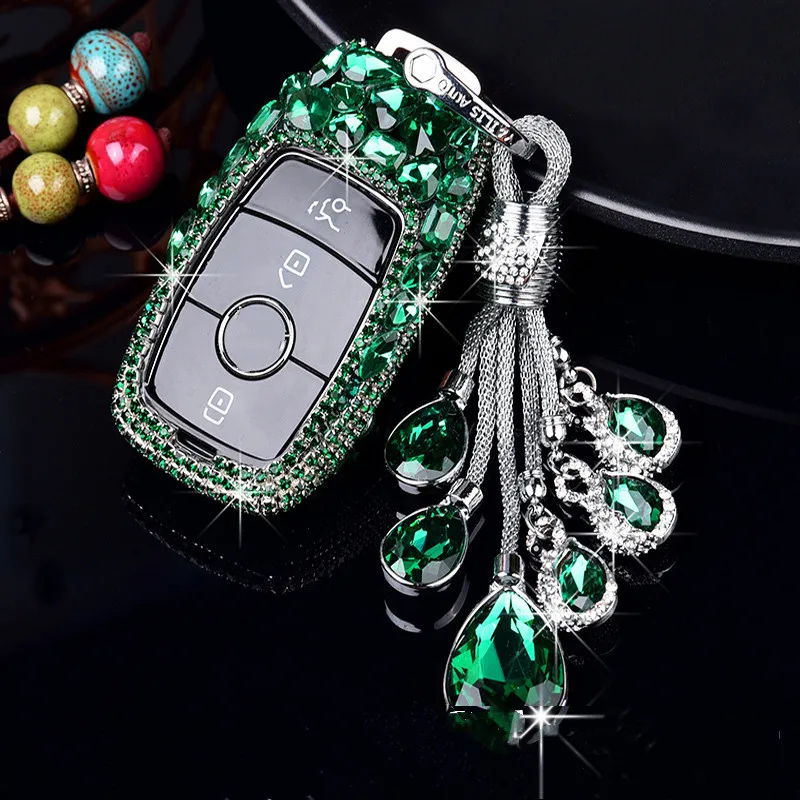

For BENQ E300L GLA/GLC/GLE E200L C180L A200L C200L C260L Bling Bling New Fashion Ladies Car Key Ornament Protective Key Bag