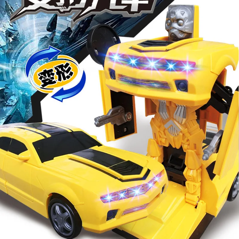 

Creative Electric Transformation Car Universal Music Flash Robot Models Children Toy Car