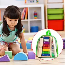 12 шт./компл. натуральный деревянный набор музыкальных инструментов для детей, набор игрушек для детей ясельного возраста, ранний учебный перкуссионный игрушечный набор для кукол