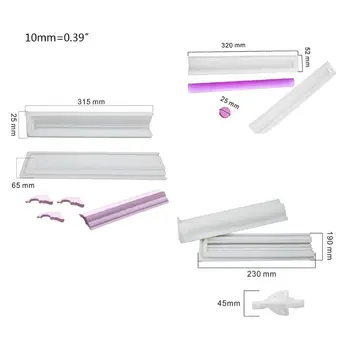 

Tube Column Mousse Cake Roll Silicone Mold Fondant Chocolate Mould Baking Tool 634E