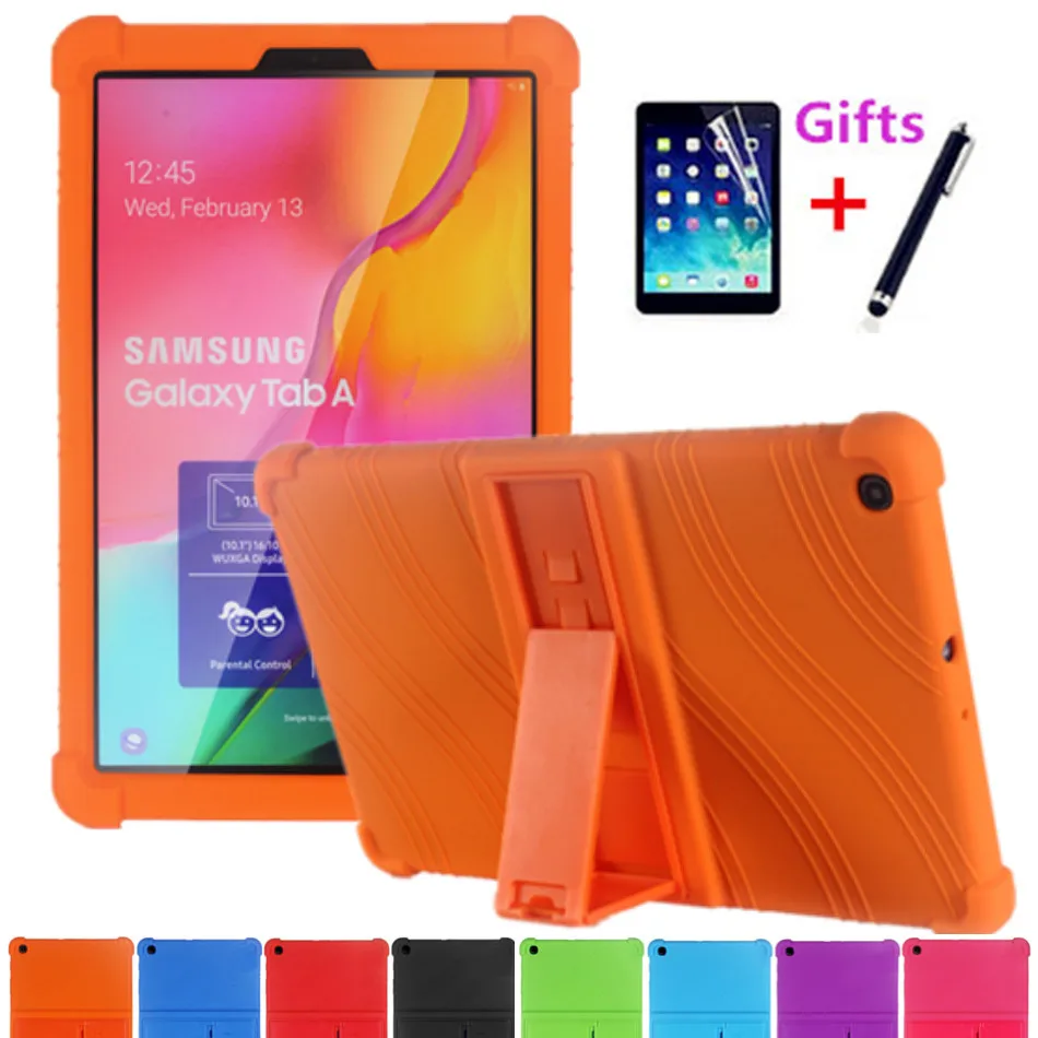Чехол для Samsung Tab A 10 1 дюйма 2019 Обложка планшета SM T510/T515 T519 мягкий силиконовый