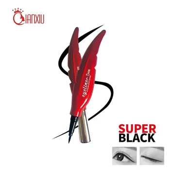 

Liquid Black Eyeliner Pencil Red Feather Shape Quick Dry Eye Makeup Professional Waterproof Long Lasting Sweatproof Eyeliner Pen