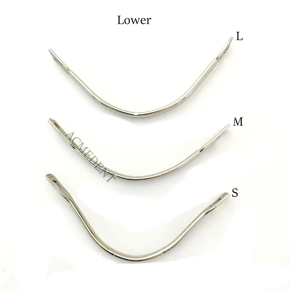 20100PCS Dental Lingual Bars Lower Jaw Palatal Bar Denture Lab L