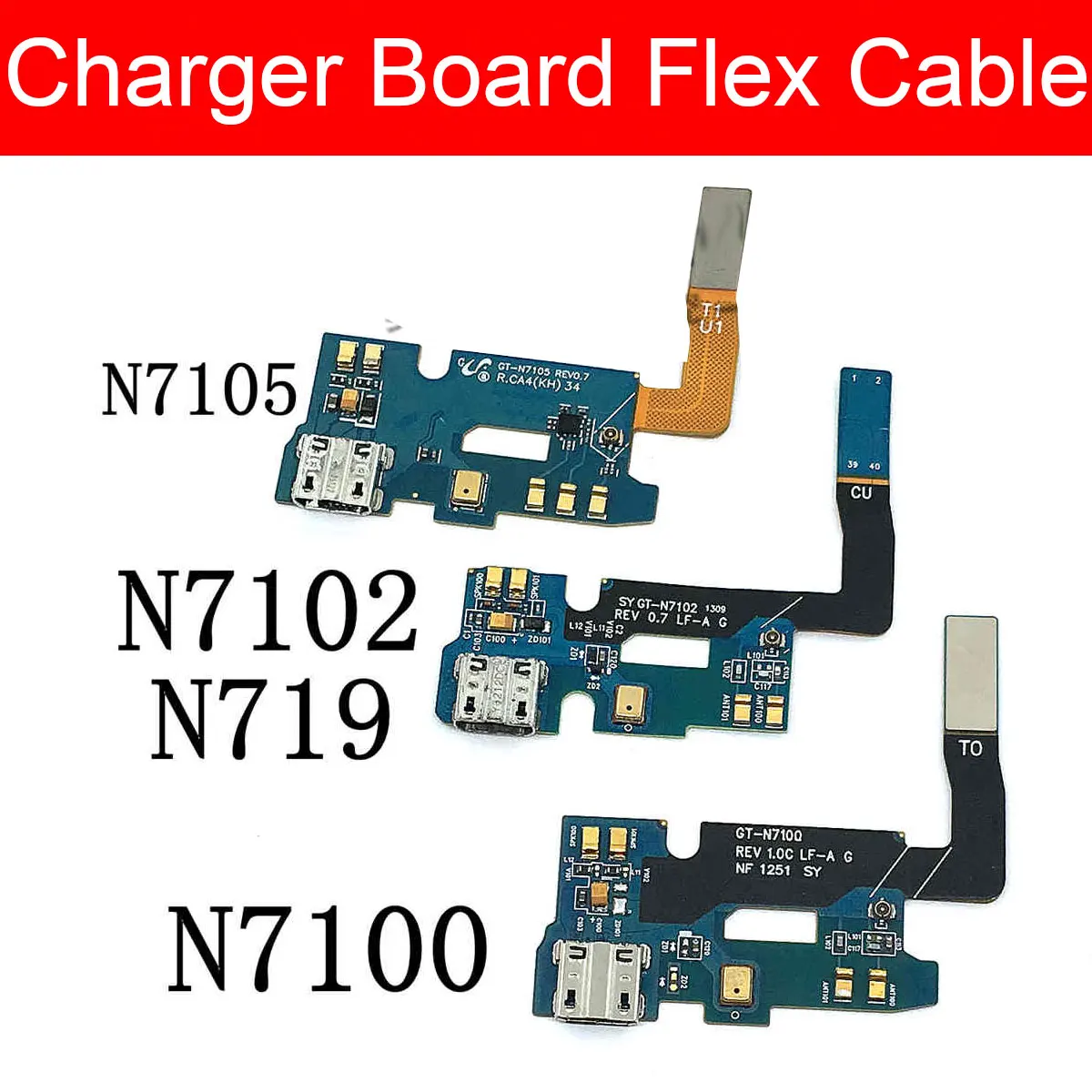 USB Power Charger Jack Board For Samsung Galaxy Note 2 Note2 N7100 N7102 N719 N7105 I317 N7108 Charging Port Usb Connector | Мобильные