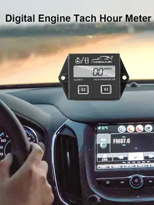 Цифровой тахометр, водонепроницаемый тахометр, счетчик датчик оборотов двигателя об/мин, ЖК-дисплей для мотора мотоцикла, двухтактного дви...