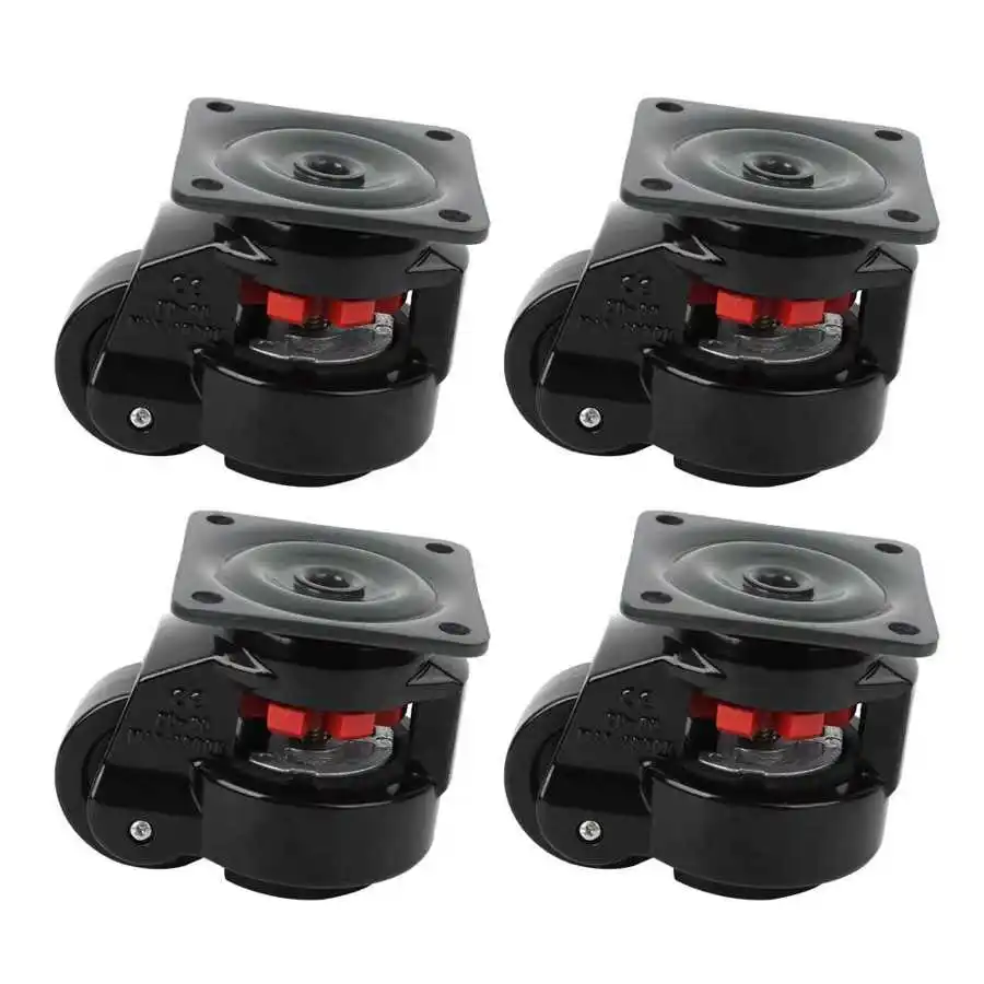 Total Load 500kg / 1102.3lb GD‑60F Heavy Duty Industrial Roller 4pcs Level Adjustment Caster Wheel Leveling Caster Wheels Industrial Plate Casters Total Load 500kg / 1102.3lb GD‑60F Heavy Duty Industrial Roller 4pcs Level Adjustment Caster Wheel Leveling Caster Wheels Industrial Plate Casters