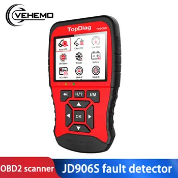 Сканер Vehemo OBD2, многофункциональный диагностический сканер для двигателя, JD906S, OBD, TopDiag, автомобильный диагностический инструмент Сканер Vehemo OBD2, многофункциональный диагностический сканер для двигателя, JD906S, OBD, TopDiag, автомобильный диагностический инструмент