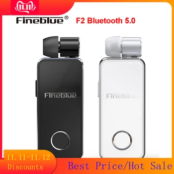 

New FineBlue F2 Wireless Bluetooth V5.0 headphone Hands-free Vibrating Alert Wear Clip Earphone for Smartphone Music Headset