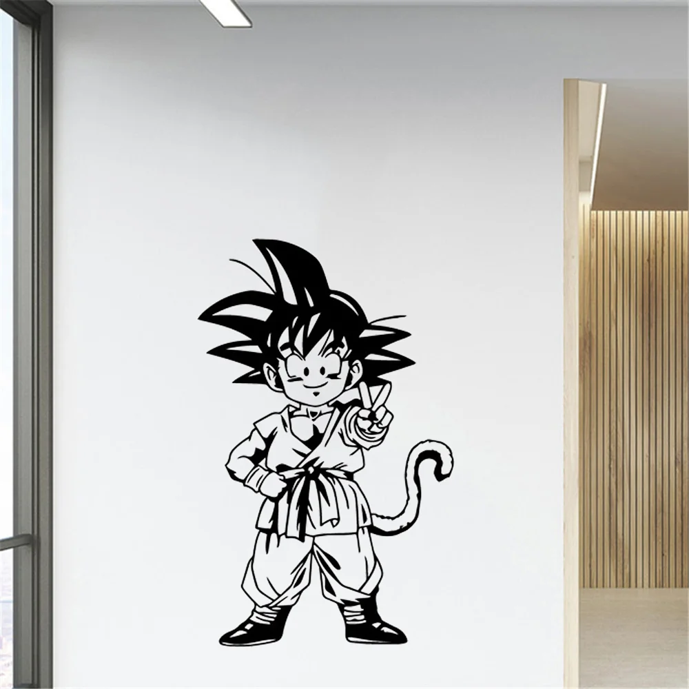 Dragon Ball Adesivo De Parede Goku Sayajins Realista Quebrado Decoração Da  Parede Pintura Do Quarto Das Crianças Dos Desenhos Animados Decoração Pvc  Adesivo - Adesivos - AliExpress