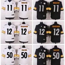 Высокое качество, Питтсбург,#11 Markus Wheaton#12 Terry Bradshaw#50 Ryan Shazier Elite Jersey