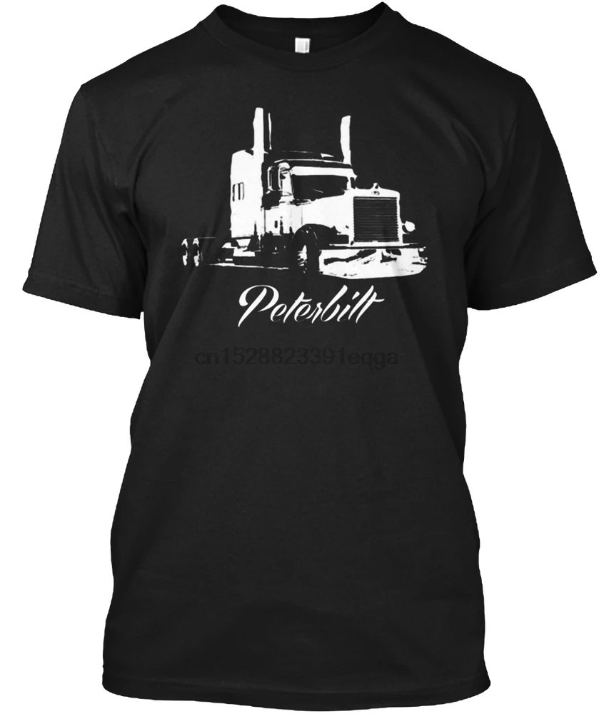 Для мужчин футболка 2007 Peterbilt 379 Legacy Edition сбоку V женщин футболка|Футболки| |