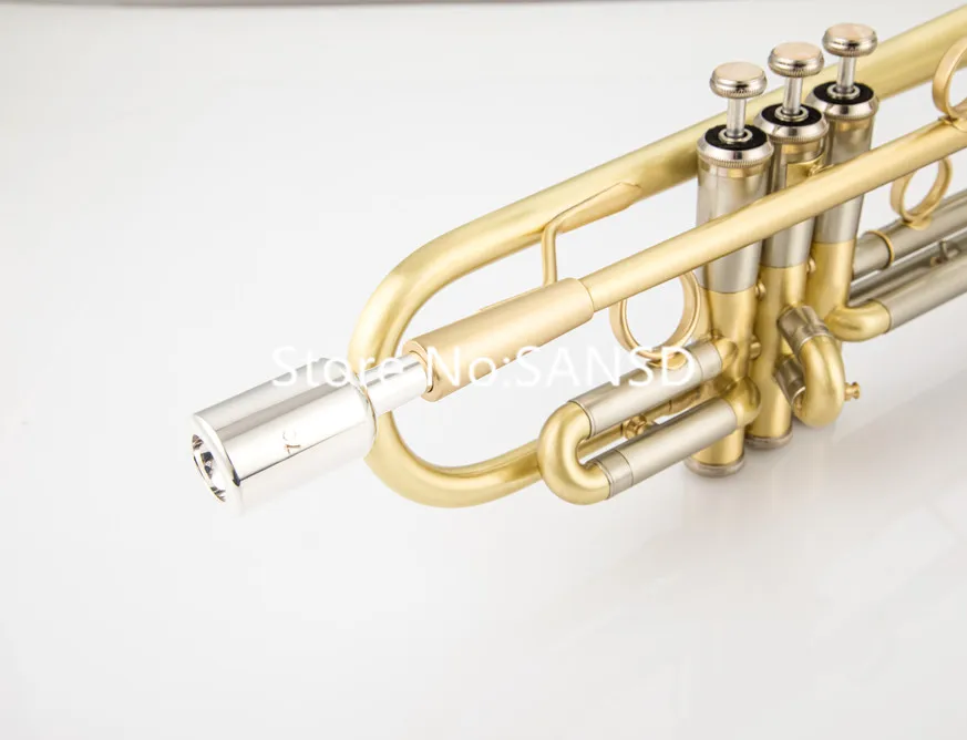 Bach Bb Trumpet Brass Plated Professional Musical Instruments Case