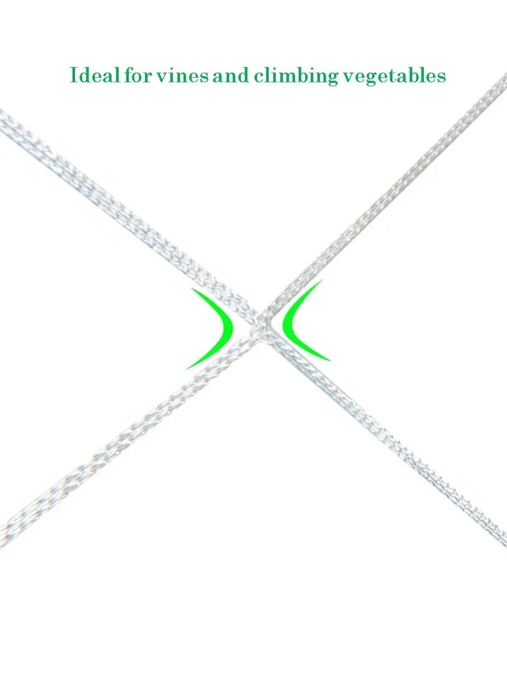 Plant Mesh Netting 60x60cm Vegetables Plant Trellis Netting with 4 Steel Hooks