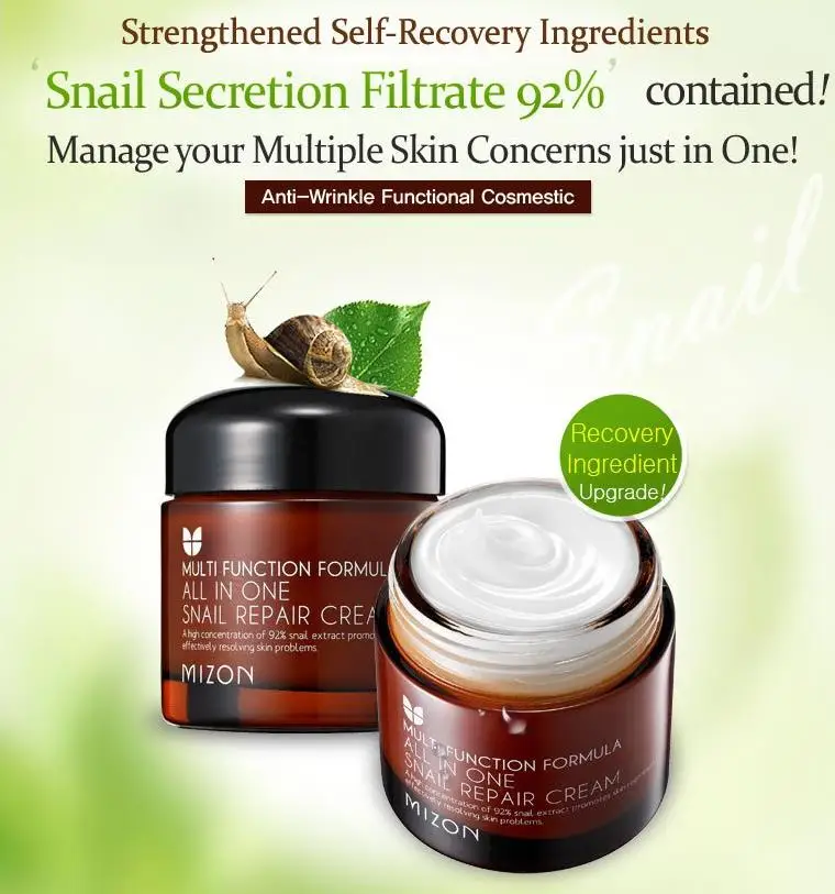 MIZON All In One Snail Repair Cream 75 мл+ MIZON Snail Repair крем для глаз 25 мл крем для лица Уход за кожей с сывороткой корейская косметика