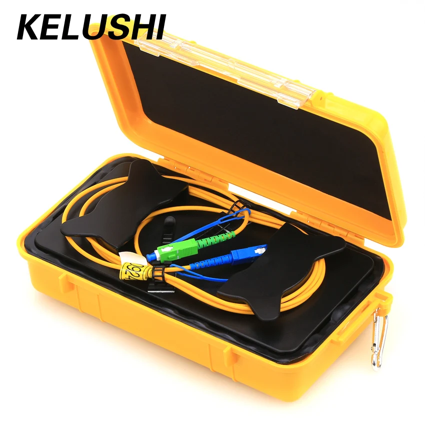 KELUSHI SC/UPC SC/APC OTDR Launch Cable Extension Box 1km SM OTDR Dead