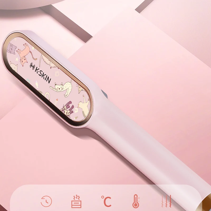 Electric Hair Brushes Straightening Straightener Brush Flat Iron Curler Modeling Styling Tool Basiqe Sleek Plus Hot Comb For Wig