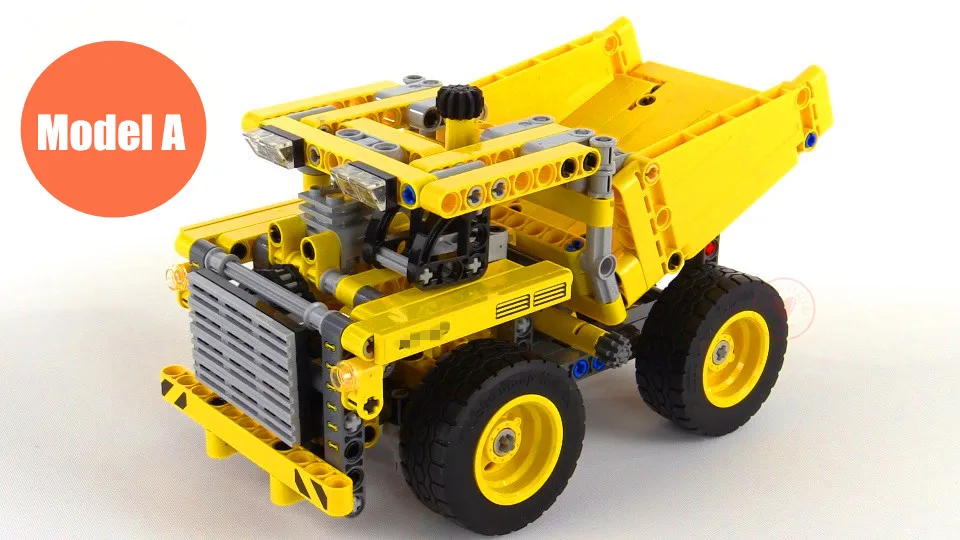 42035 362 шт. Technic серия 2в1 шахтерский грузовик бульдозер модель строительные блоки игрушки для детей подарок Decool 3363