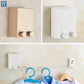 

4.2M Clothes Dryer Retractable Clothesline Clothes Line Indoor Outdoor Laundry Dryer Rack Clothes Line Wall Hanging Stretch Wash