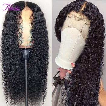 

Alishes 13x4 Lace Front Wig Curly Human Hair Wig for women Natural Brazilian Remy Hair 150% Density Pre Plucked Lace Frontal Wig