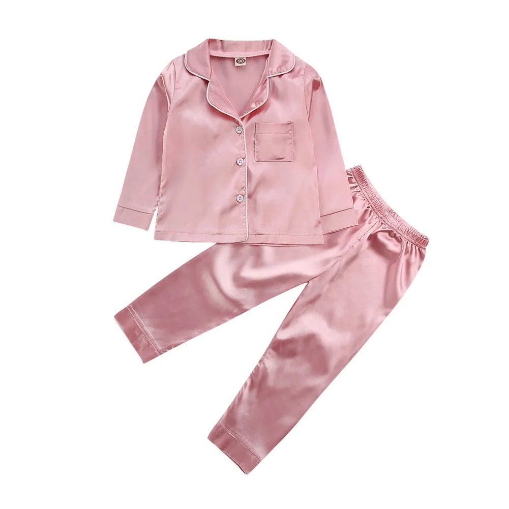 baby nightgown 2-7Years Kid  Baby Boys Girls Pajamas Pyjamas Kids Child Long Sleeve Sleepwear Nightwear baby nightgown newborn