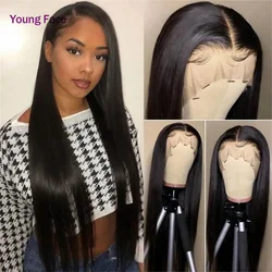 Non-Remy Straight Human Hair Brazilian Hair Human Hair Wig Lace Front Human Hair Wigs HD 13x6 Lace Frontal Wigs 20 to 32 Inches