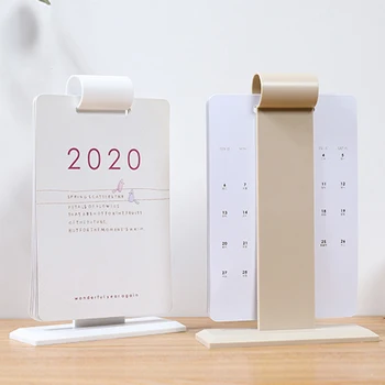 

2020 Desk Calendar Yearly Flip Calendar Daily Planners with Hanging Mount SP99