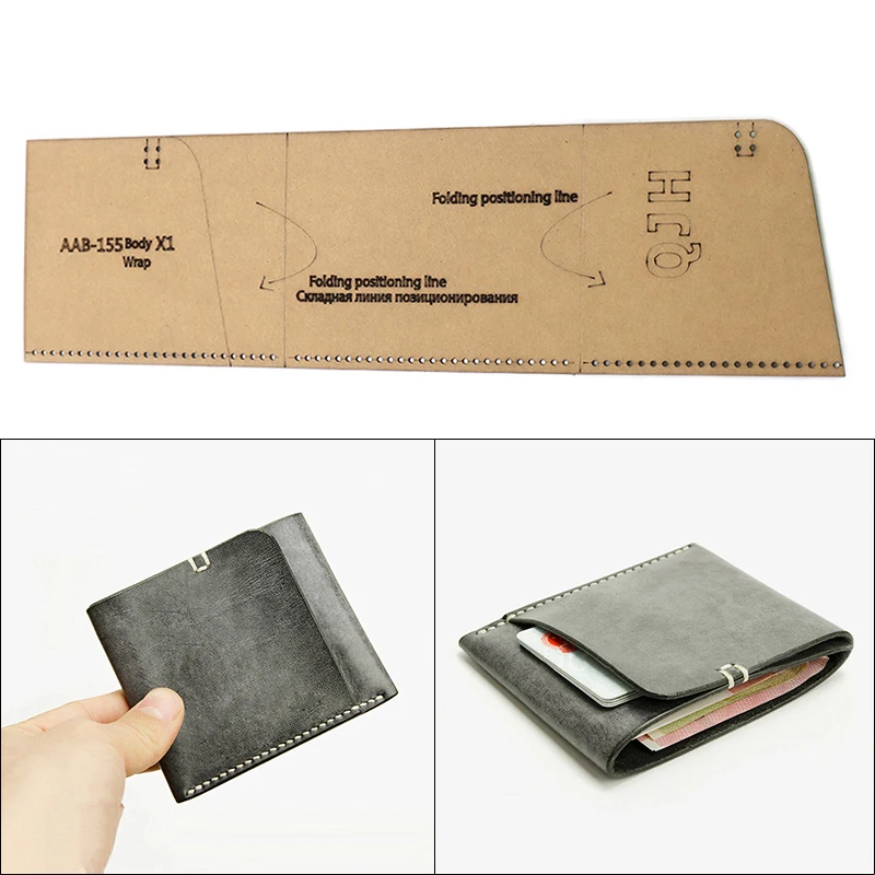 

Сделай Сам кожаный шаблон из крафт-бумаги бумажник сумка для карт дизайн шитья рисунок резка крафт-картон дизайн дизайна