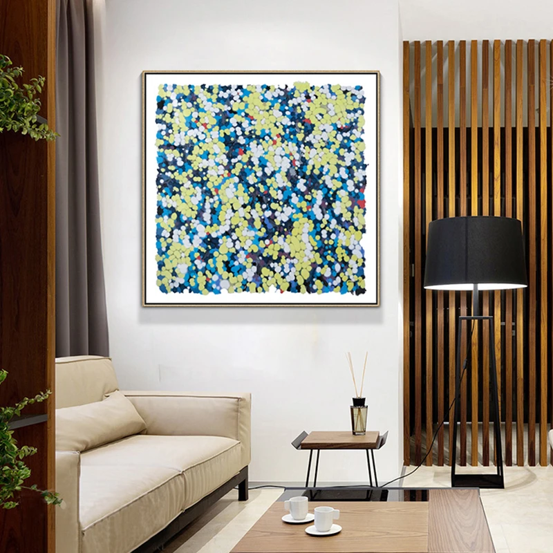 OuzerQing 100 Hand Painted Modern Abstract Oil Painting On Canvas Art