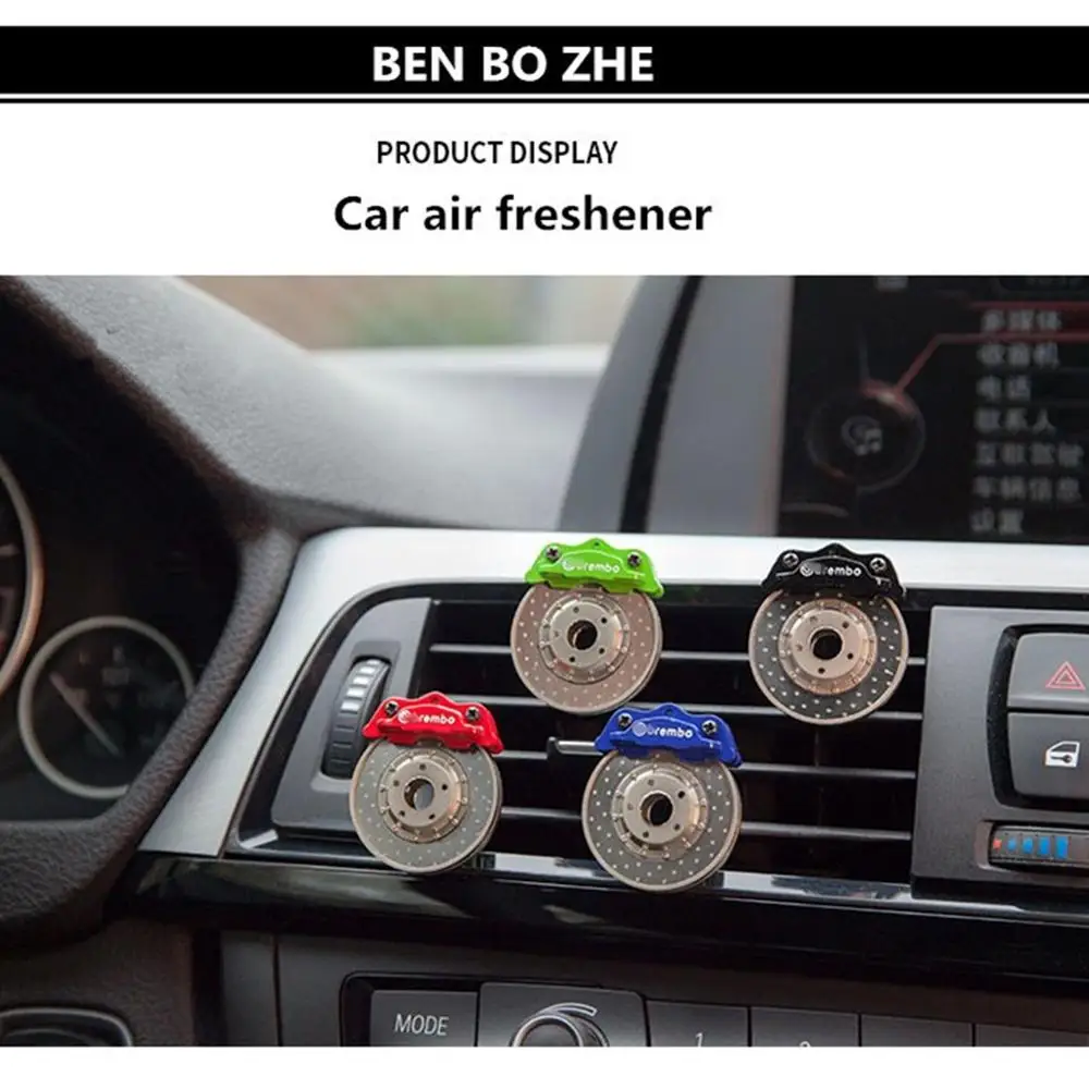 

Fashion Style 2019 Promotion! Car Air Scented Aroma Brake Disc Outlet Perfume Caliper Clip Interior Decoration