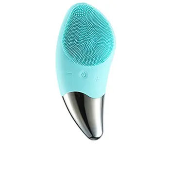 

Ultrasonic Vibration Silicone Cleansing Instrument Wash Instrument Electric Wash Brush Washing Artifact Pore Cleaning Brush 2019